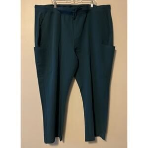 Mandala Women's Scrub 9 Pocket Cargo Pants Size 4XL Caribbean Blue New